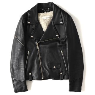 ゴールデングース(GOLDEN GOOSE)のBLACK LEATHER JACKET(レザージャケット)