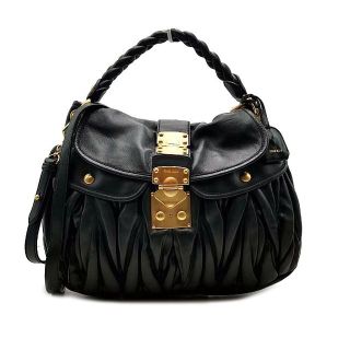 ミュウミュウ(miumiu)のミュウミュウ ショルダーバッグ マテラッセ レザー 03-22121812(ショルダーバッグ)