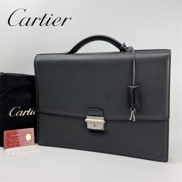 ギフト】 □Cartier - Cartier カルティエ□ 鍵付 ブリーフケース
