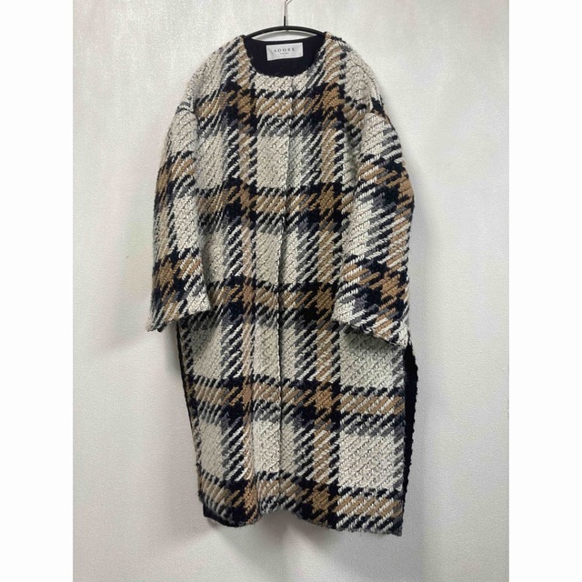 冬の華 ADORE アドーア チェックコート オーバーサイズ ロングコート38