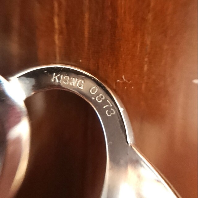 ガブリエル様専用✨大振り✨ダイヤモンド 0.87ct リング K18WG 14号 レディースのアクセサリー(リング(指輪))の商品写真