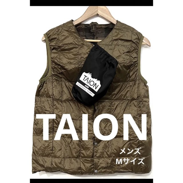 TAION(タイオン)のTAION/ダウンベスト/Mサイズ/メンズ/収納/コンパクト/CIAOPANIC メンズのジャケット/アウター(ダウンベスト)の商品写真