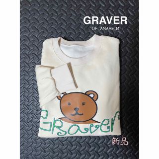 GRAVER グレーバー 裏起毛トレーナー M(トレーナー/スウェット)