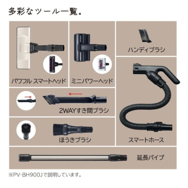 新品未使用 日立 パワーブーストサイクロン PV-BH900J スマホ/家電/カメラの生活家電(掃除機)の商品写真