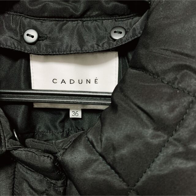 【タグ付き未使用】CADUNE×川上桃子コラボコート キルティングコート 黒 S