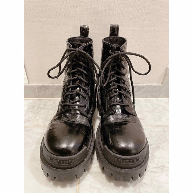 人気 - Balenciaga BALENCIAGA 36 レースアップブーツ STRIKE