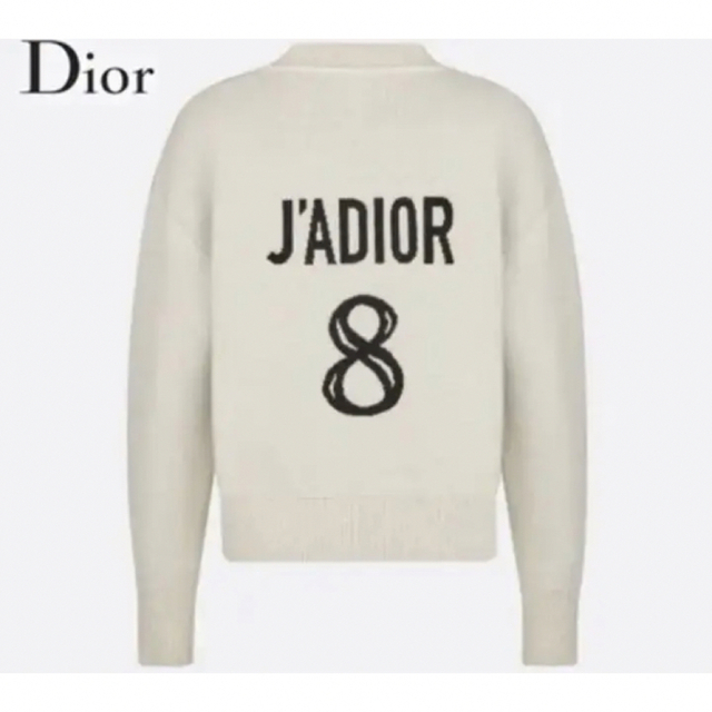 最新な Dior - ディオール ボクシー セーター ホワイト 34 ニット+