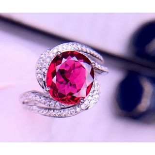 天然トルマリン ダイヤ リング2.9ct k18 ¥の通販 by Rui|ラクマ