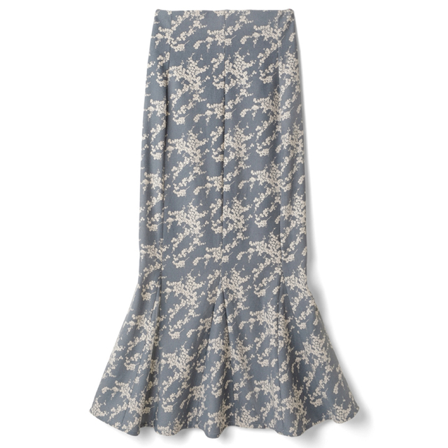 GRL(グレイル)の花柄ハイウエストバックスリットマーメイドスカート レディースのスカート(ロングスカート)の商品写真