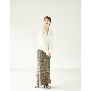 トゥデイフル(TODAYFUL)のTODAYFULトゥデイフルJacquard Leaf Pencilskirt (ロングスカート)