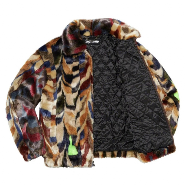 Supreme(シュプリーム)のSupreme Multicolor Faux Fur BomberJacket メンズのジャケット/アウター(ダウンジャケット)の商品写真