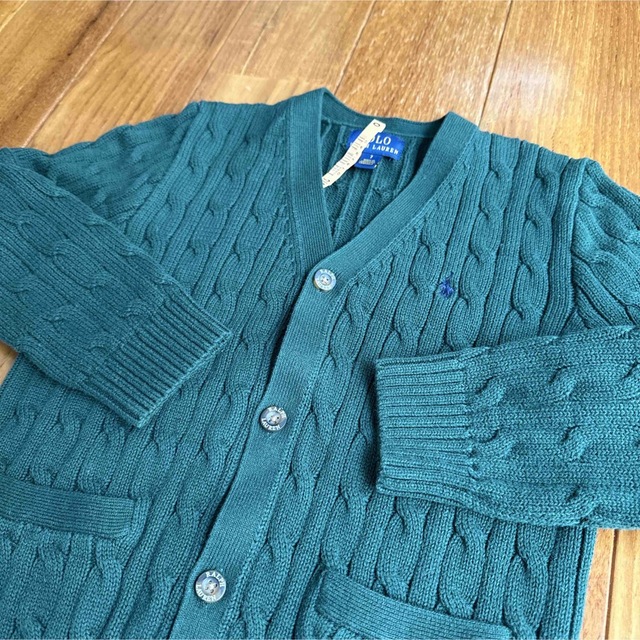 POLO RALPH LAUREN(ポロラルフローレン)のまっちゃ様専用【POLO RALPH LAUREN】ケーブルニット (130) キッズ/ベビー/マタニティのキッズ服男の子用(90cm~)(カーディガン)の商品写真