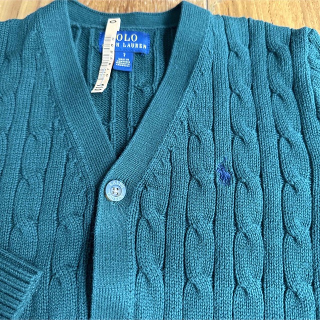 POLO RALPH LAUREN(ポロラルフローレン)のまっちゃ様専用【POLO RALPH LAUREN】ケーブルニット (130) キッズ/ベビー/マタニティのキッズ服男の子用(90cm~)(カーディガン)の商品写真