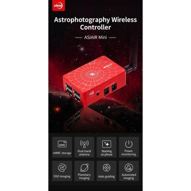 新品/即日発送 ZWO ASI AIR mini エアーミニ オートガイド 家電