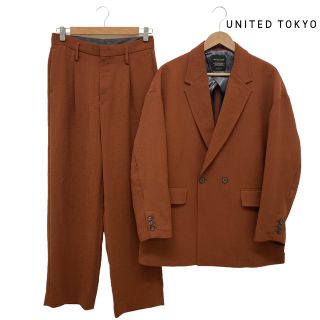 UNITED TOKYO クレープオーバージャケット クレープワイドスラックス