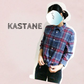 カスタネ(Kastane)のkastane英国チェックシャツ♡(シャツ/ブラウス(長袖/七分))