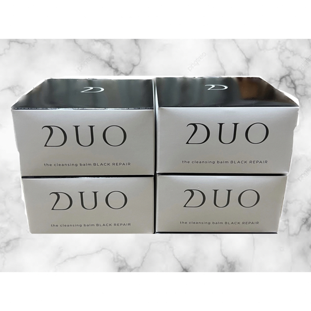 DUO(デュオ)のDUOクレンジングバーム ブラックリペア90g×4 コスメ/美容のスキンケア/基礎化粧品(クレンジング/メイク落とし)の商品写真