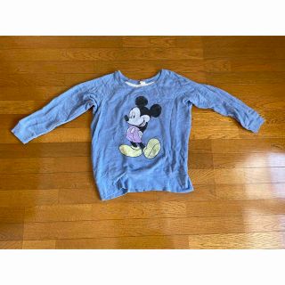 ユニクロ(UNIQLO)のUNIQLOのmickeyの青のスウェット(トレーナー/スウェット)