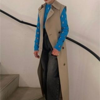 LE CIEL BLEU - ルシェルブルー ビッグアイレットニットトップス 36の