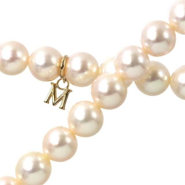 MIKIMOTO(ミキモト)のミキモト MIKIMOTO アコヤ真珠 7.1-7.4mm ネックレス 38cm K14 YG イエローゴールド 585 パール VLP 90174116 レディースのアクセサリー(ネックレス)の商品写真