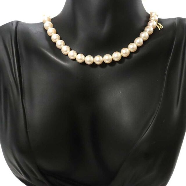 MIKIMOTO(ミキモト)のミキモト MIKIMOTO アコヤ真珠 7.1-7.4mm ネックレス 38cm K14 YG イエローゴールド 585 パール VLP 90174116 レディースのアクセサリー(ネックレス)の商品写真