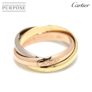 カルティエ(Cartier)のカルティエ Cartier トリニティ #58 リング MM K18 YG WG PG 3連 スリーゴールド 3カラー 750 指輪 VLP 90176086(リング(指輪))