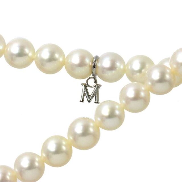 ミキモト MIKIMOTO アコヤ真珠 7.1-7.3mm ネックレス 38cm SV シルバー パール VLP 90176375