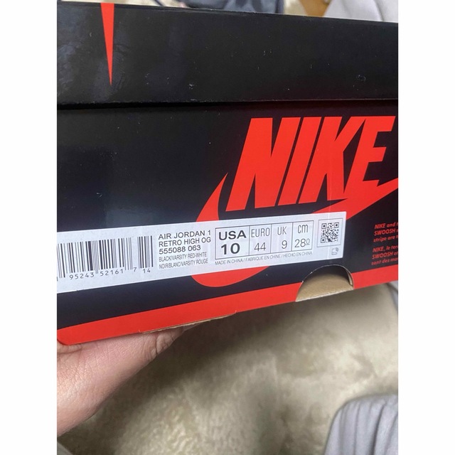 NIKE AIR JORDAN 1 RETRO HIGH パテントブレッド 28 1