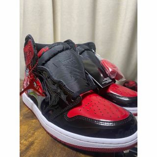 ナイキ(NIKE)のNIKE AIR JORDAN 1 RETRO HIGH パテントブレッド 28(スニーカー)