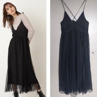 ジルスチュアート(JILLSTUART)のJILLSTUART ミーシャドットチュールワンピース(ロングワンピース/マキシワンピース)