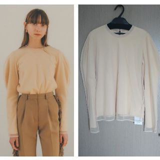 クラネ(CLANE)のCLANE * MESH LAYERED COMPACT TOPS(カットソー(長袖/七分))