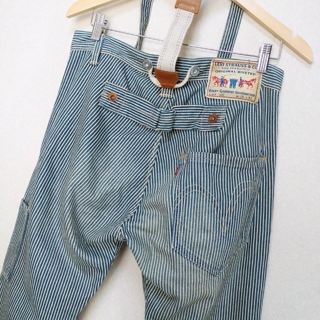 Levi's(リーバイス)のリーバイス　XS502-0003　ヒッコリー　サスペンダーデニム　W29 メンズのパンツ(ワークパンツ/カーゴパンツ)の商品写真