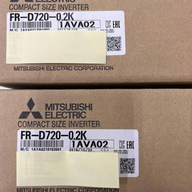 35％OFF】 三菱電機 インバーター FR-D720-0.2K - 新品未使用2台