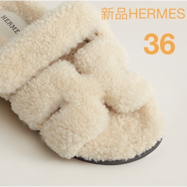 レディース新品 新色 エルメス HERMES  シプレ オープントゥ　サンダル 36