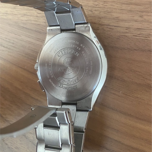 CITIZEN(シチズン)のシチズン エコドライブ メンズ チタン 腕時計 電波時計 アテッサ メンズの時計(腕時計(デジタル))の商品写真