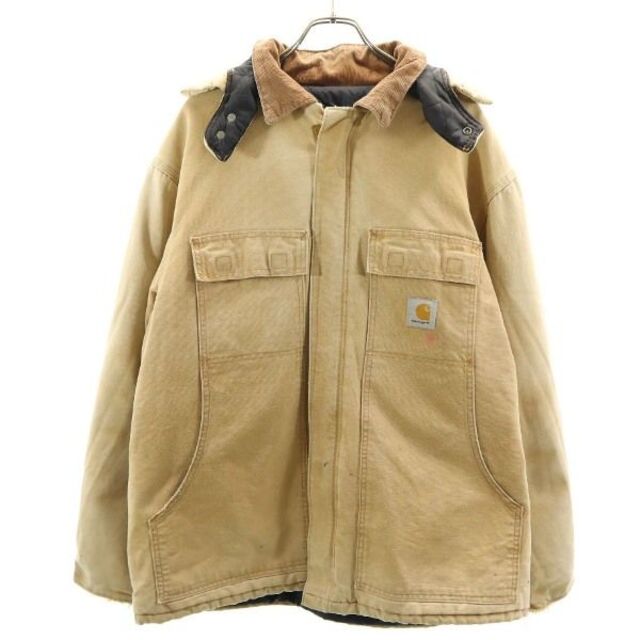 90s カーハート エスキモーパーカ   carhartt ダックジャケット 中綿入 90年代 ヴィンテージベージュ メンズ 【200222】不明カラー