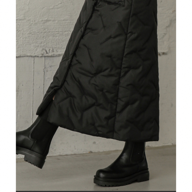 キルティング　ラップスカート　中綿　軽量　暖か　3XL ロングスカート　キルト レディースのスカート(ロングスカート)の商品写真