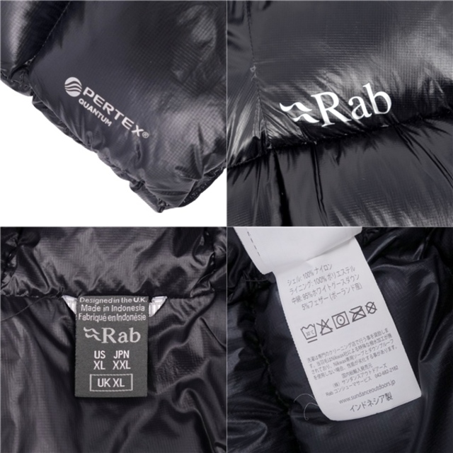 美品 ラブ Rab ジャケット Infinity G Jacket インフィニティ ダウン QDN-64 メンズ アウター アウトドア XXL ブラック メンズのジャケット/アウター(その他)の商品写真