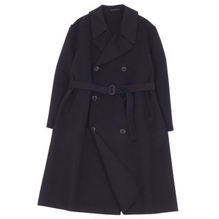 ワイズ(Y's)のワイズ Yohji Yamamoto コート トレンチコート ウール ダブルフェイス MG-C05-124 メンズ アウター 2(M相当) ブラック(トレンチコート)