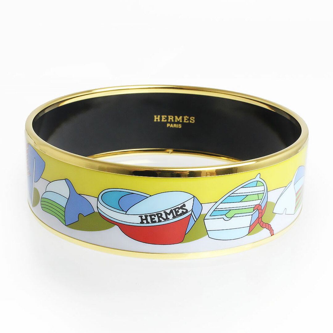 プチギフト HERMES エルメス エマイユGM バングル 七宝焼 花柄 | www