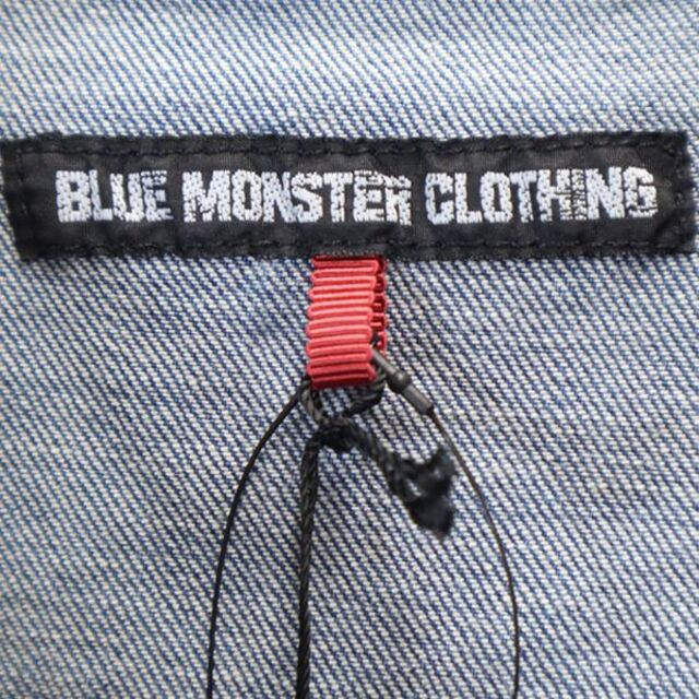 新品 ブルーモンスタークロージング デニムジャケット L BLUE MONSTER CLOTHING ストレッチ Gジャン メンズ 【200408】 8