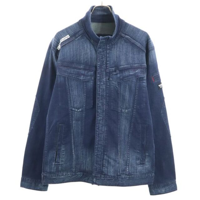 新品 ブルーモンスタークロージング デニムジャケット 3L BLUE MONSTER CLOTHING ストレッチ Gジャン ビッグサイズ メンズ 【200408】