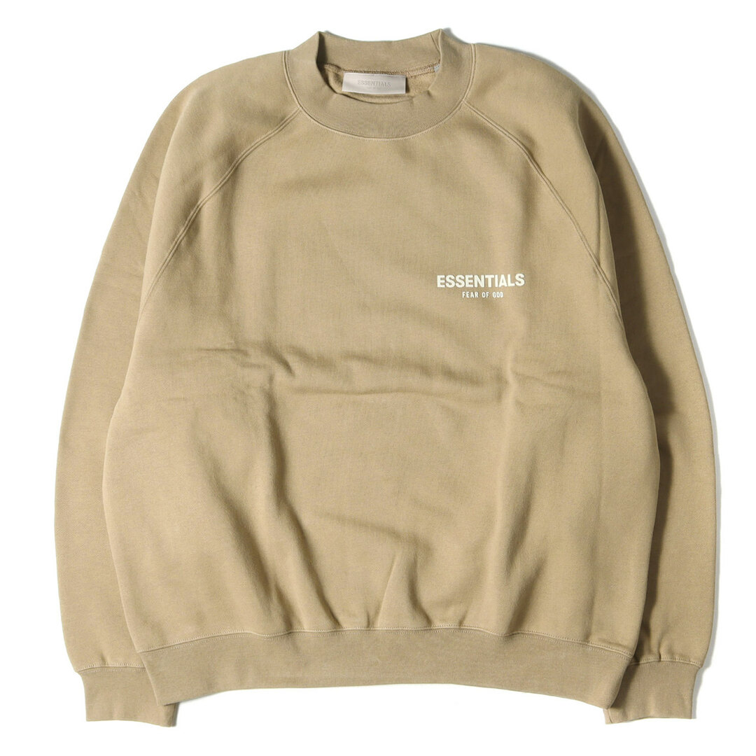 FEAR OF GOD フィアオブゴッド スウェット FOG ESSENTIALS エッセンシャルズ オーバーサイズ クルーネック スウェットシャツ Crewneck 22AW トープ系(WOOD) M トップス トレーナー【メンズ】