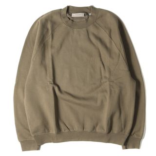 フィアオブゴッド(FEAR OF GOD)のFEAR OF GOD フィアオブゴッド スウェット FOG ESSENTIALS エッセンシャルズ オーバーサイズ クルーネック スウェットシャツ Crewneck 22AW トープ系(WOOD) M トップス トレーナー【メンズ】(スウェット)