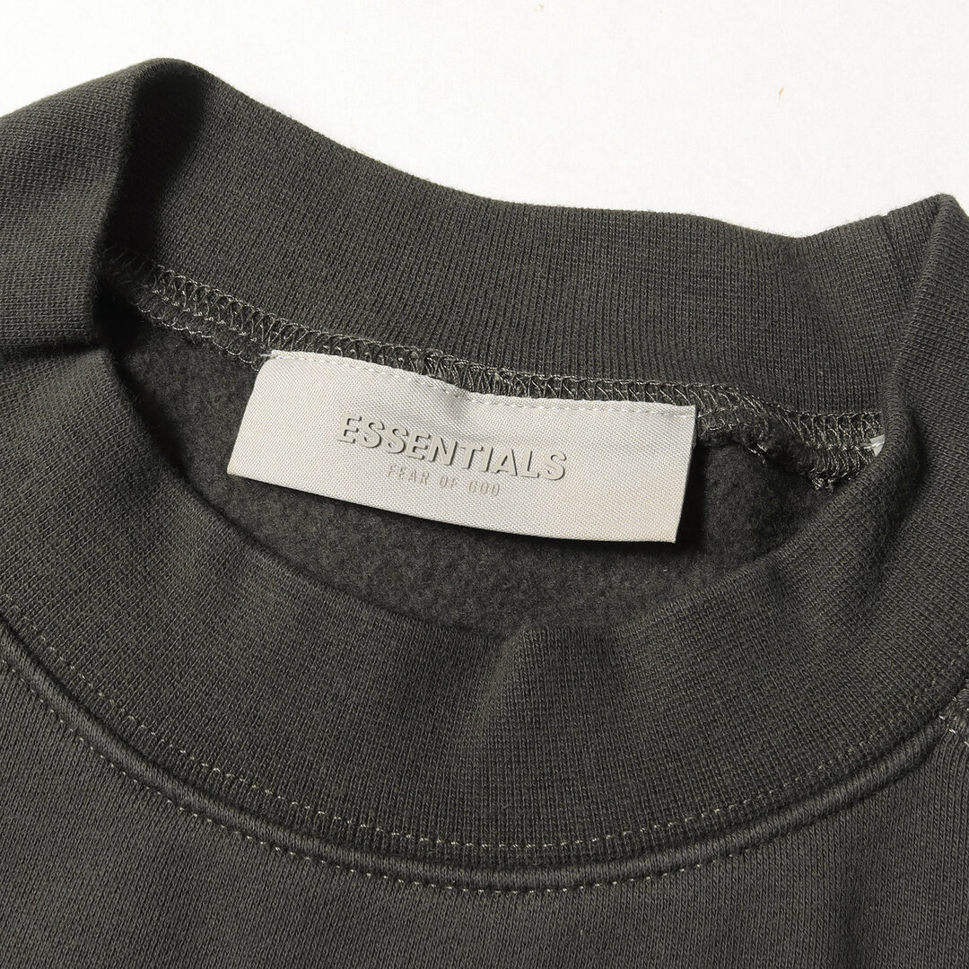 FEAR OF GOD フィアオブゴッド スウェット FOG ESSENTIALS エッセンシャルズ オーバーサイズ クルーネック スウェットシャツ Crewneck チャコールブラック(OFF BLACK) L トップス トレーナー【メンズ】