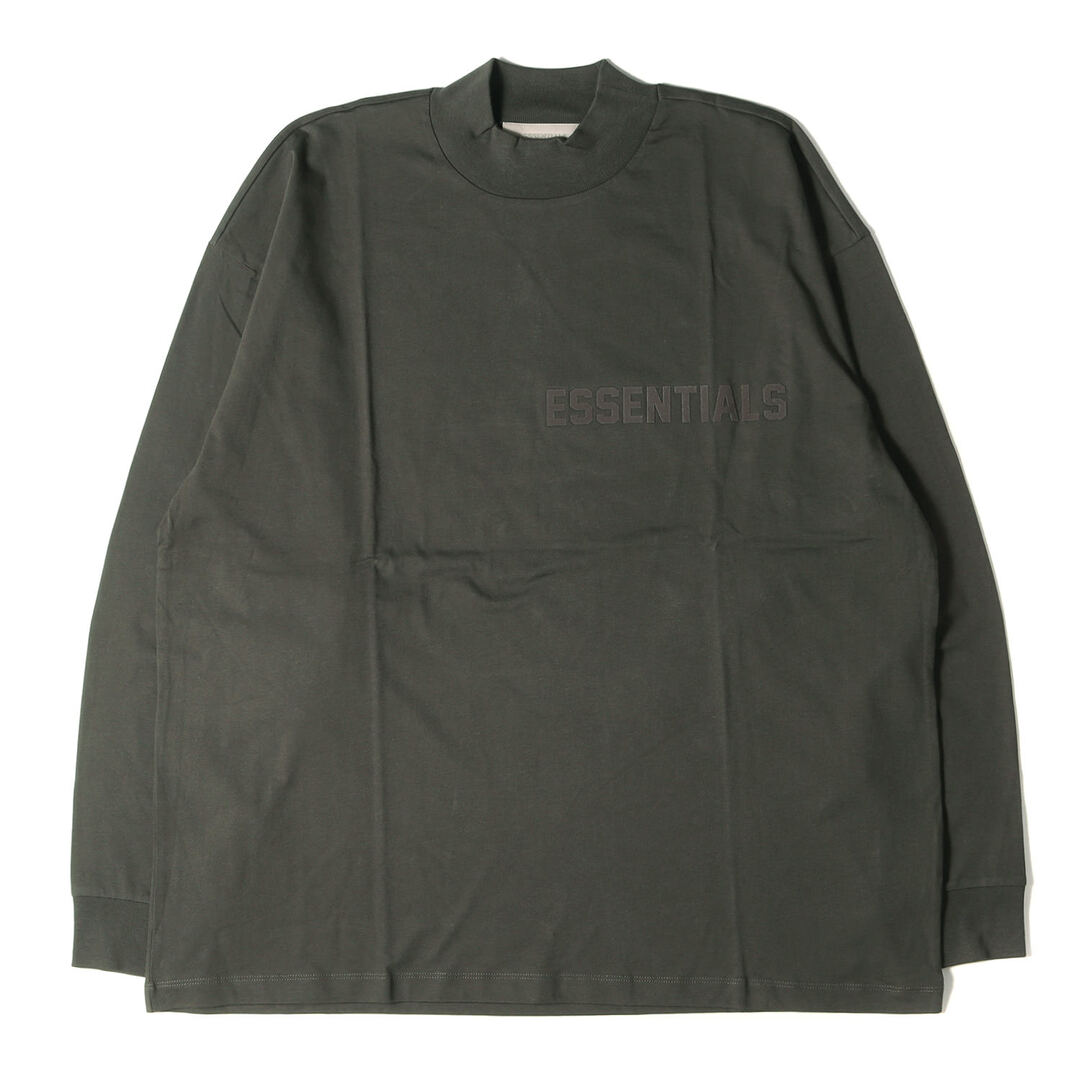 FEAR OF GOD フィアオブゴッド Tシャツ FOG ESSENTIALS エッセンシャルズ オーバーサイズ ロングスリーブTシャツ L/S T-shirt 22AW チャコールブラック(OFF BLACK) L トップス カットソー 長袖 【メンズ】