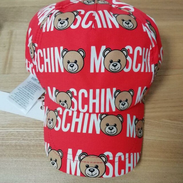 MOSCHINO(モスキーノ)の確実正規品！MOSCHINO キッズキャップ♡ 54cm  比較的綺麗なお品です キッズ/ベビー/マタニティのこども用ファッション小物(帽子)の商品写真