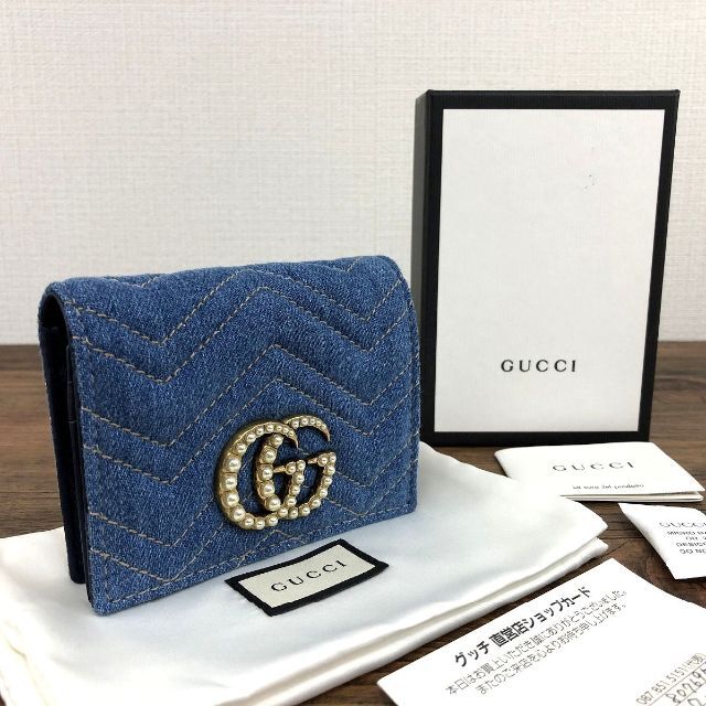 絶品】 未使用品 - Gucci GUCCI 102 466492 コンパクトウォレット 財布