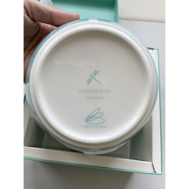 Tiffany & Co.(ティファニー)のTiffany &coティファニーボウル食器ブルーリボンボックス2枚ペアセット インテリア/住まい/日用品のキッチン/食器(食器)の商品写真