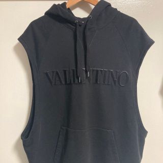 ヴァレンティノ(VALENTINO)のVALENTINO ノースリーブ パーカー スウェット(パーカー)